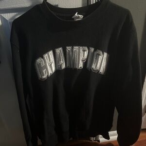 Champion Black Crewneck Sweatshirt